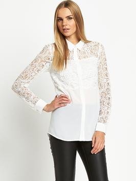 Love Label Scalloped Lace Blouse