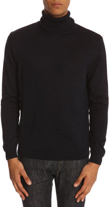 Menlook Label Classic Navy Roll-Neck Sweater