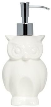 Ben de Lisi Home Designer porcelain owl soap dispenser