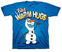 Disney Boys' 2T-5T Olaf Short Sleeve Warm Hugs Tee