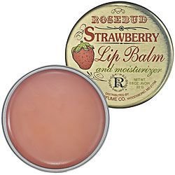 Rose Bud Rosebud Smith`s Strawberry Lip Balm