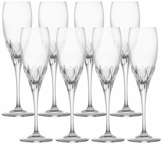 Mikasa Set of 8 Crystal Champagne Flute Glasses