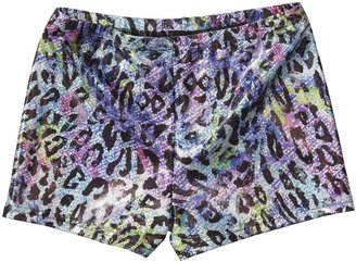Bodywrappers Print Hot Shorts, Peace Flower-6X7