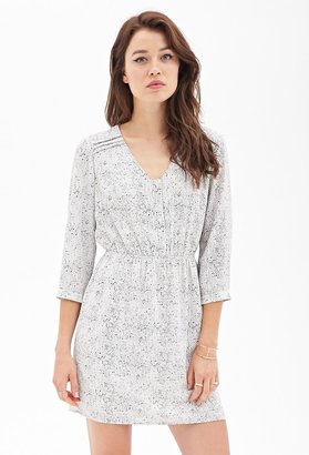 Forever 21 Contemporary Abstract Chevron Henley Dress