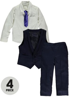 Ladybird Boys 4-piece Smart Shirt, Tie, Waistcoat and Trousers Set