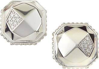 Lagos Pavé Diamond Octagon Post Earrings
