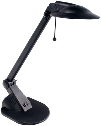 LEDU Halogen Desk Lamp with 50 Watt Bulb Included, 14-Inch Adjustable Arm, Matte Black (L367MB)