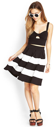 Forever 21 Colorblocked A-Line Skirt