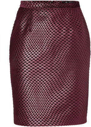 Marios Schwab Pencil Skirt in Port Gr. 34