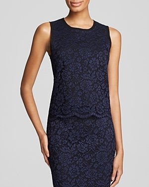 Vince Camuto Floral Lace Sleeveless Top