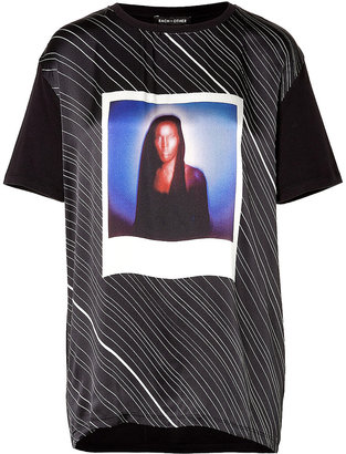 Each Other Silk T-Shirt with Polaroid Print Gr. S