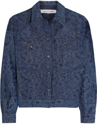 Etoile Isabel Marant Batik-print cotton and linen-blend jacket