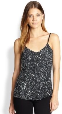 Parker Carol Beaded & Sequined Top