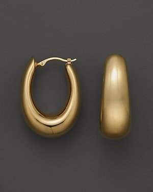 Bloomingdale's 14K Yellow Gold Medium Hoop Earrings