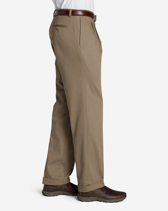 Eddie Bauer Men's Performance Dress Pleated Khaki Pants - Classic Fit