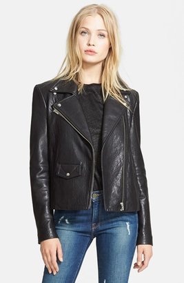 Veda 'Lazer Classic' Leather Moto Jacket