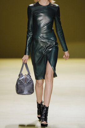 J. Mendel Asymmetric leather dress