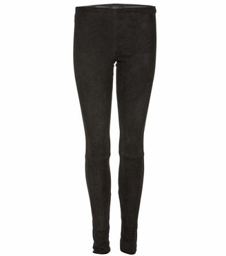 The Row Spetto leather and suede leggings