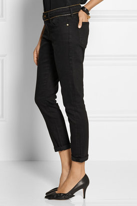 Frame Denim Le Garcon zip-detailed slim boyfriend jeans