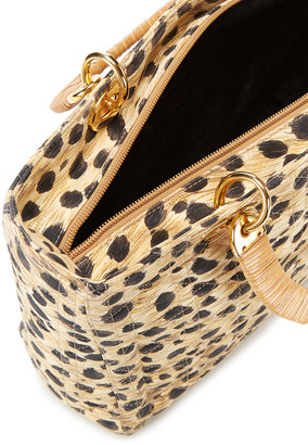 Christian Dior Large Nylon Leopard Lady Bag