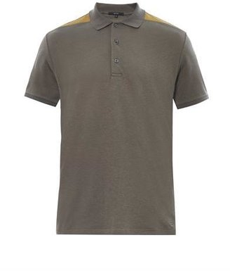 Gucci Contrast-shoulder polo shirt