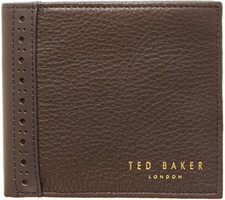 Ted Baker Leather brogue edge wallet