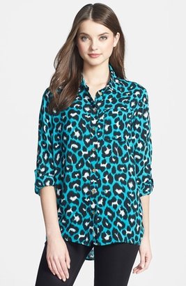 MICHAEL Michael Kors 'Kasuri' Leopard Print Shirt