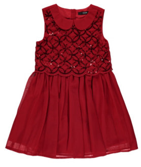 George Sequin Dress - Red