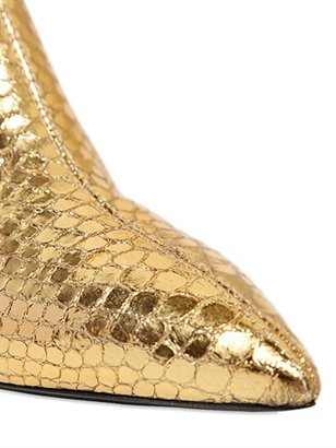 Giuseppe Zanotti 35mm Python Printed Leather Ankle Boots