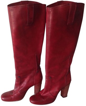 CNC Costume National Red Leather Boots