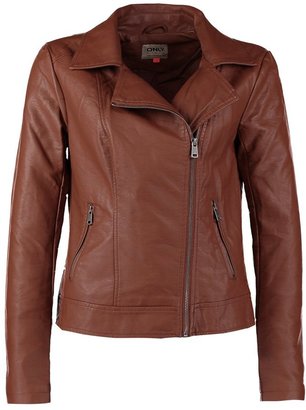 Only ONE Faux leather jacket cognac