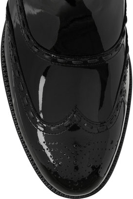 Bottega Veneta Patent-leather Chelsea boots