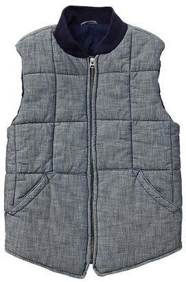 Gap Quilted chambray vest