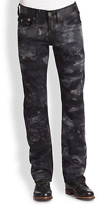 True Religion Ricky Big T Tie-Dyed Camo Jeans