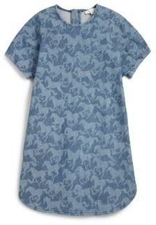 Stella McCartney Kids Girl's Denim Horse Print Dress
