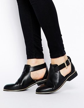 ASOS MOJO Flat Shoes - black