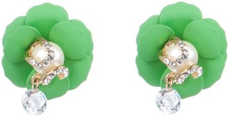 Niclaire Sweet Flower Crystal Earrings Jewellery