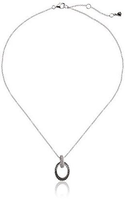 Judith Jack Graduate" Sterling Silver Swarovski Marcasite Crystal Ombre Link Drop Pendant Necklace