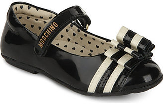 Moschino Ribbon bow patent leather maryjanes 2-5 years