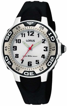 Lorus - Kid's Black Analog Strap Watch