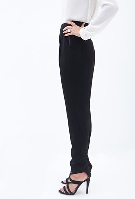 LOVE21 LOVE 21 Pleated Zip-Front Trousers