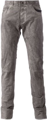 Isaac Sellam Experience distressed lambskin trousers