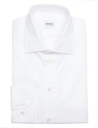 Armani 746 Armani white stretch cotton dress shirt
