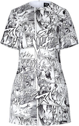 McQ Manga Print T-Shirt Dress