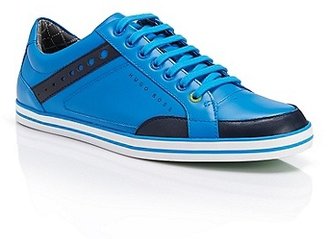 HUGO BOSS Apache League  Leather Sneakers - Medium Blue
