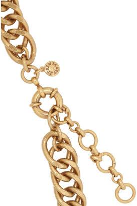 J.Crew Alloy gold-tone Swarovski crystal necklace