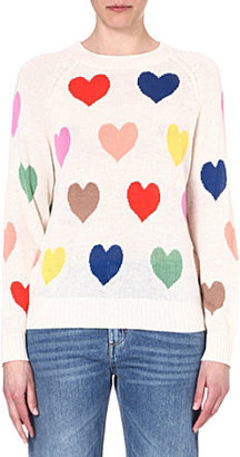 Wildfox Couture Mod Pop Hearts knitted jumper