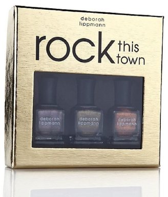 Deborah Lippmann Rock This Town Nail Polish Lacquer Trio Limited Edition Boxed