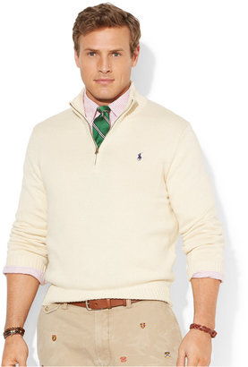 Polo Ralph Lauren Big and Tall Half-Zip Mockneck Sweater