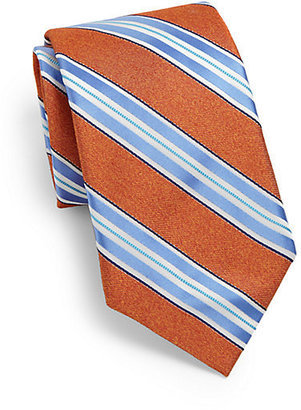 Saks Fifth Avenue Maui Striped Silk Tie